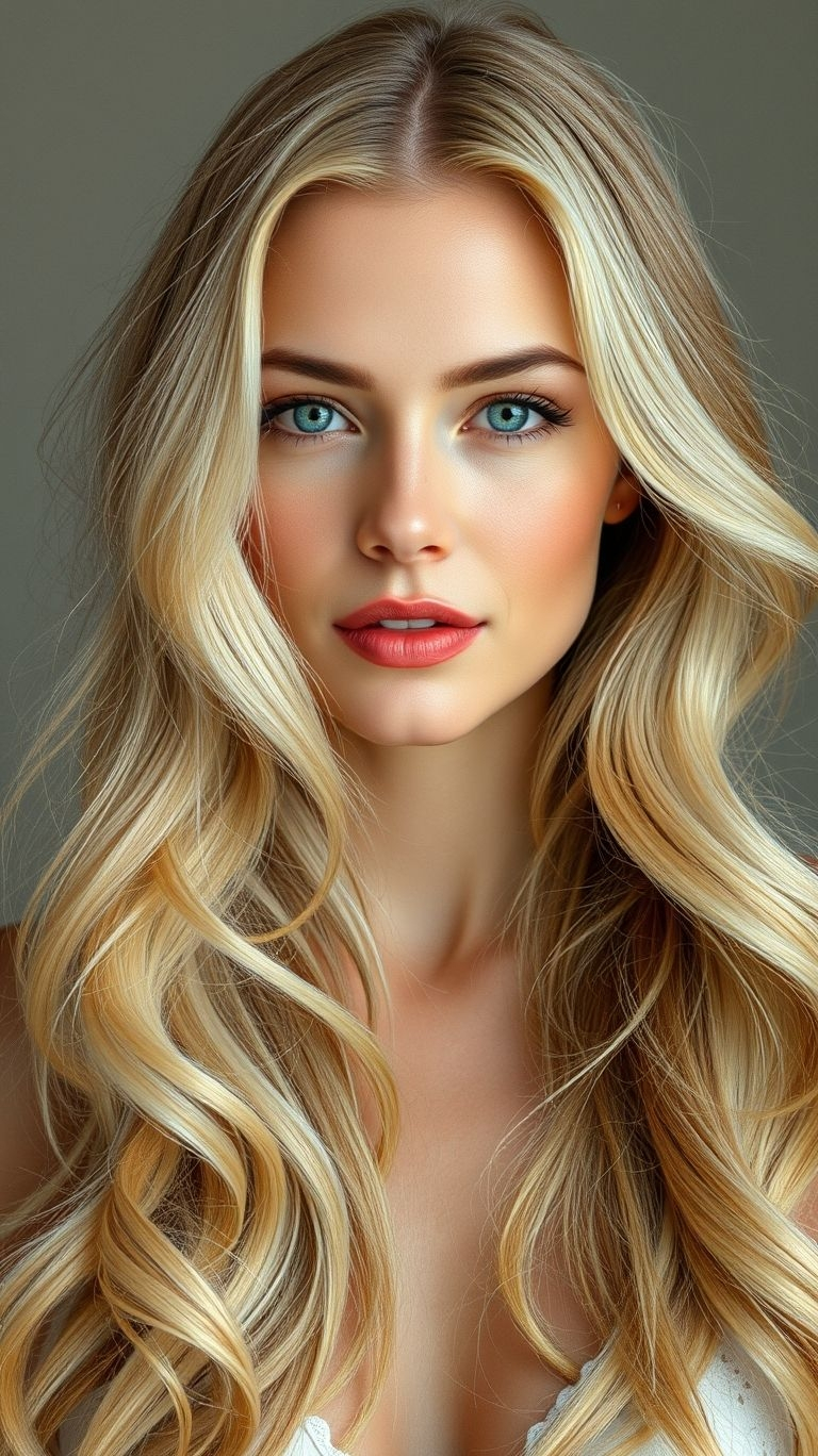 When it comes to hair goals, classic blonde long hair is a shining example of beauty and grace—simple yet stunning!