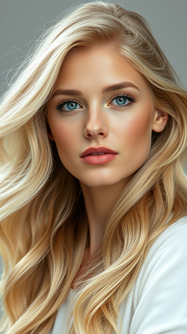 Whether sleek and straight or soft and wavy, classic blonde long hair is the ultimate symbol of ageless glamour.