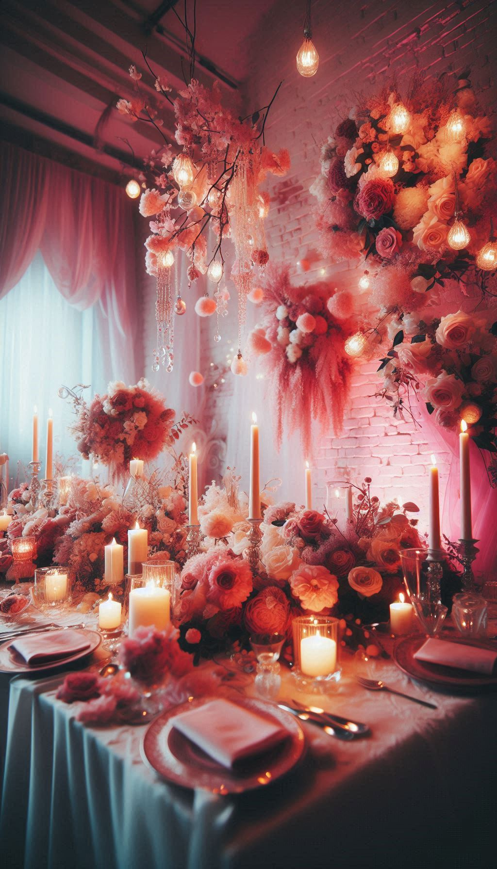 Pink Aesthetic That Instantly Inspires Joy | Pocoko Elevate your dinner parties with a pink-inspired table setting. Soft hues, delicate flowers, and a cozy vibe make for the perfect backdrop to any meal. It's the kind of setting that says, "Let’s eat, but make it cute!"