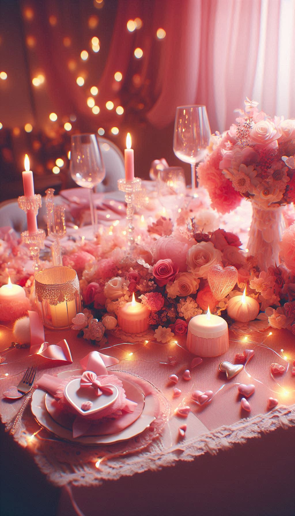 Pink Aesthetic That Instantly Inspires Joy | Pocoko Give your dinner table a makeover with a sweet pink aesthetic. From charming rose-colored plates to soft floral arrangements, this setup is the perfect way to turn any meal into a cozy, stylish affair.