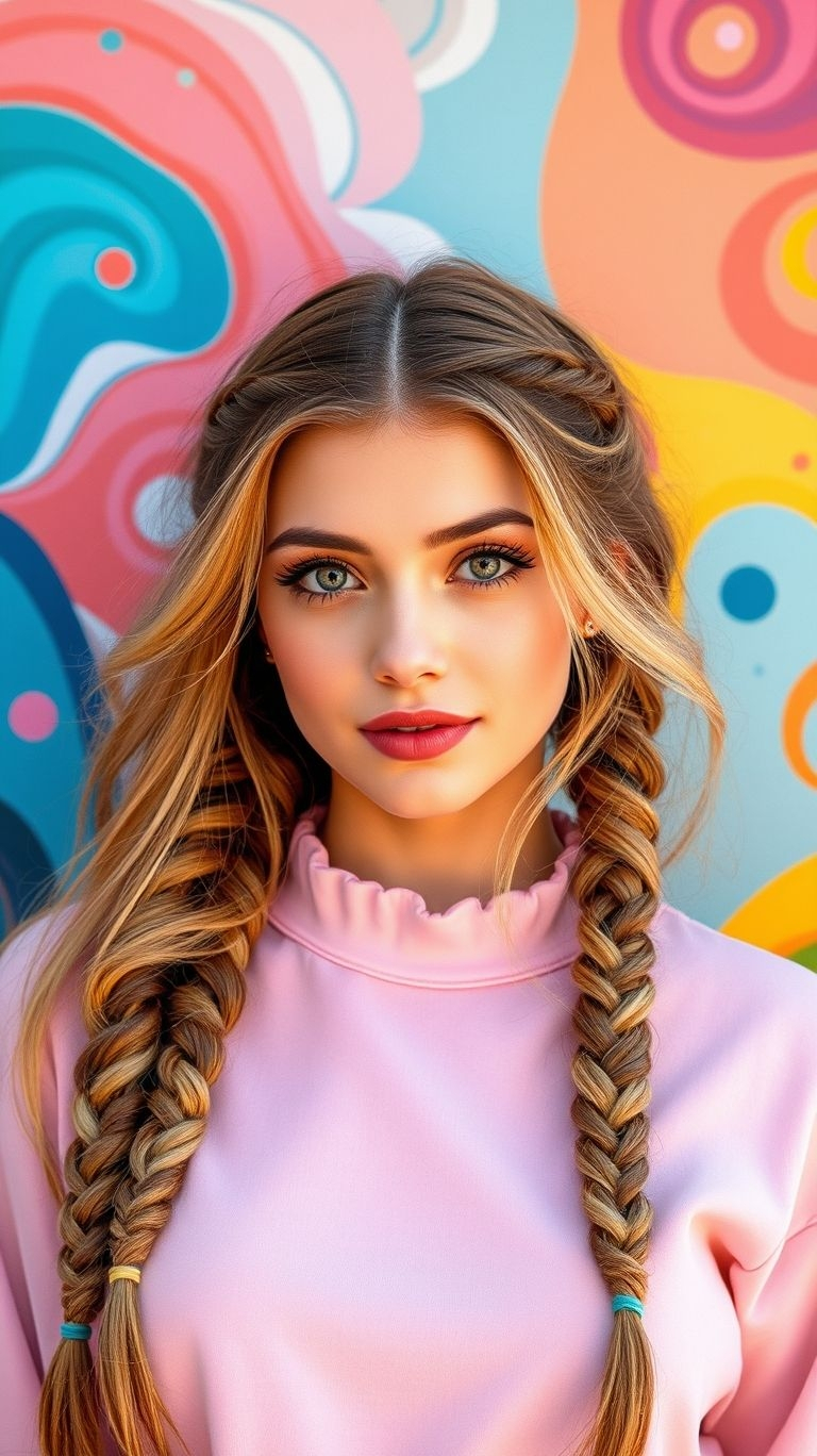 Golden brown braids are all about soft sophistication! Natural warmth meets bold creativity for a hairstyle that’s simply stunning.