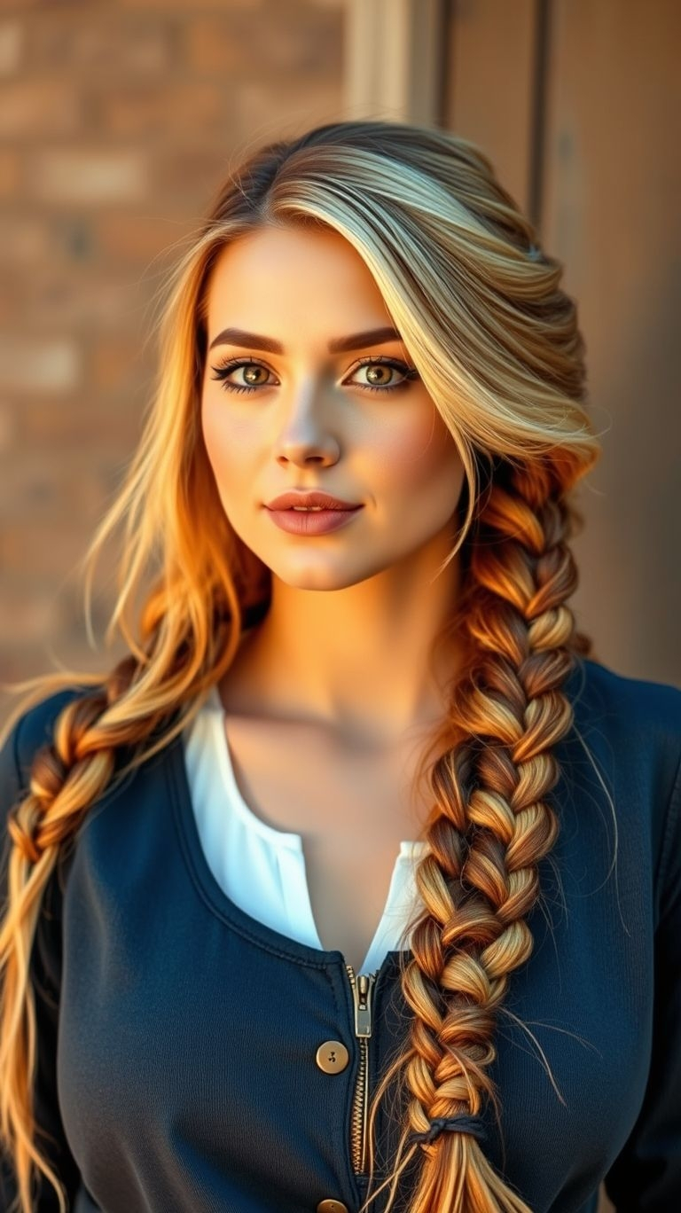 Golden brown braids bring out your natural glow! A beautiful blend of warmth and elegance for hairstyles that wow every time.