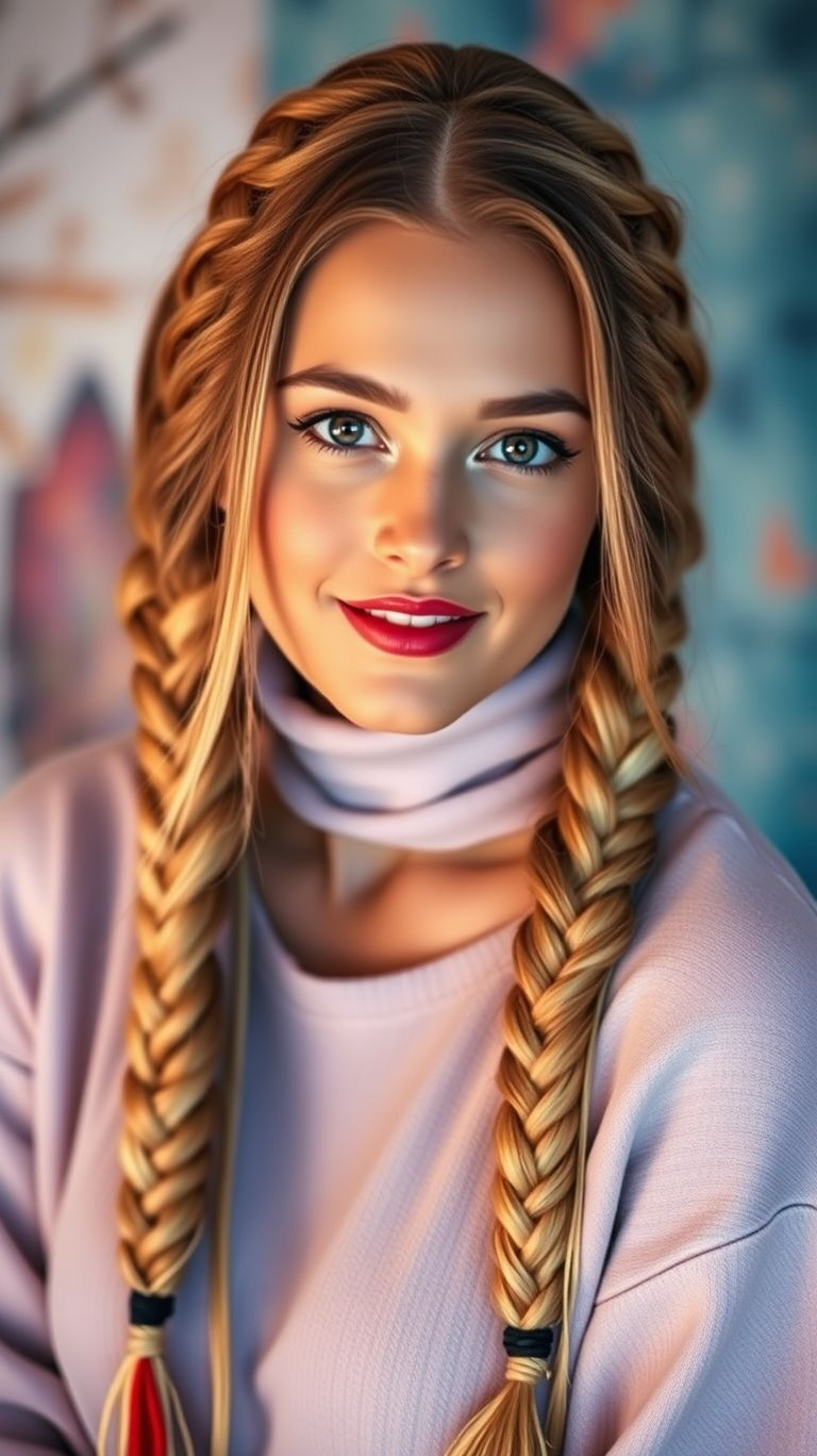 Golden brown braids exude warmth and elegance, blending natural tones with creative styles that turn heads wherever you go.