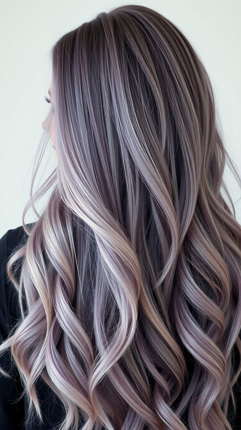 A match made in hair heaven: lavender and blonde unite for a look that’s as chic as it is magical.