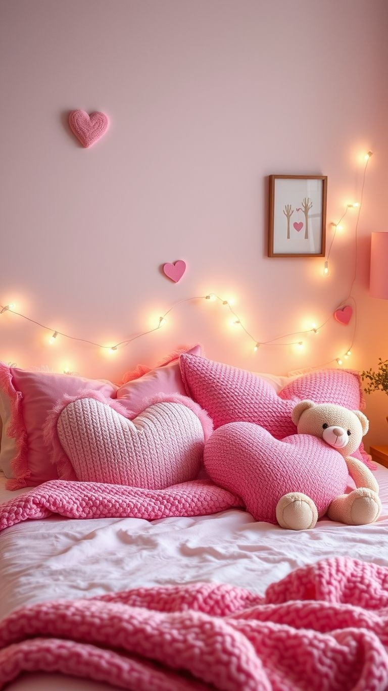 Pink Aesthetic That Instantly Inspires Joy | Pocoko Who can resist a bed with a loving pink aesthetic? Soft pink linens, cuddly throws, and plush pillows make this space feel like the ultimate getaway, perfect for both restful nights and lazy mornings.