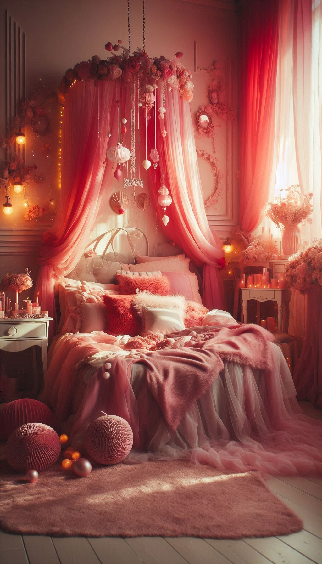 Pink Aesthetic That Instantly Inspires Joy | Pocoko Create a dreamy, loving bed that invites you to relax and unwind. Soft pink accents, plush pillows, and a calming atmosphere make this space your personal sanctuary for rest and relaxation.