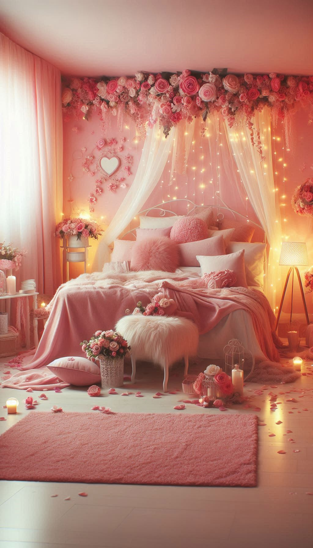 Pink Aesthetic That Instantly Inspires Joy | Pocoko Turn your bed into a loving pink retreat with soft linens, plush pillows, and cozy blankets. Every detail in this serene space invites relaxation and warmth—perfect for a restful night or peaceful afternoon nap.