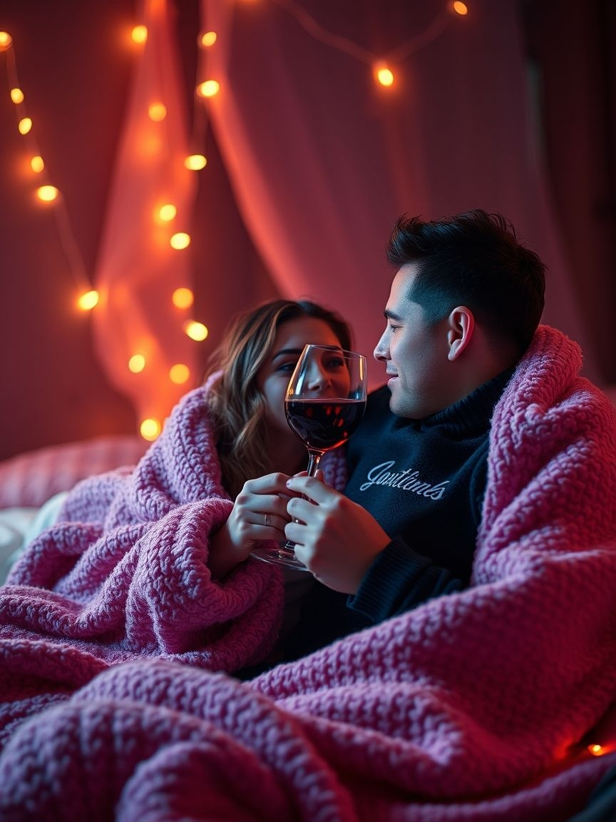 Pink Aesthetic That Instantly Inspires Joy | Pocoko A mesmerizing night sky and a couple glowing in pink—a vision of love and serenity. The stars are the perfect backdrop, making everything feel more magical and intimate under the softest pink hues.