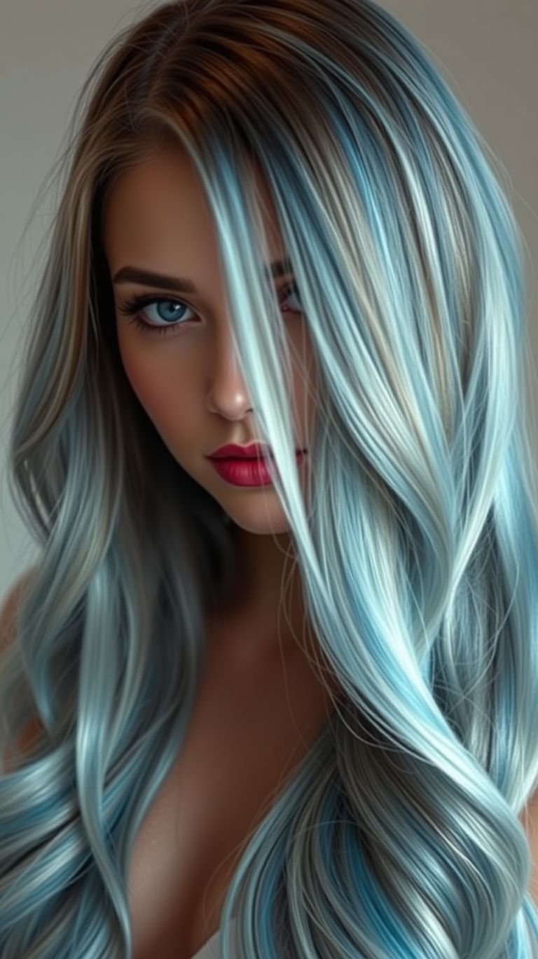 Mint ombre is a breath of fresh air for your locks! This dreamy gradient brings soft, icy vibes to long, flowing hair.