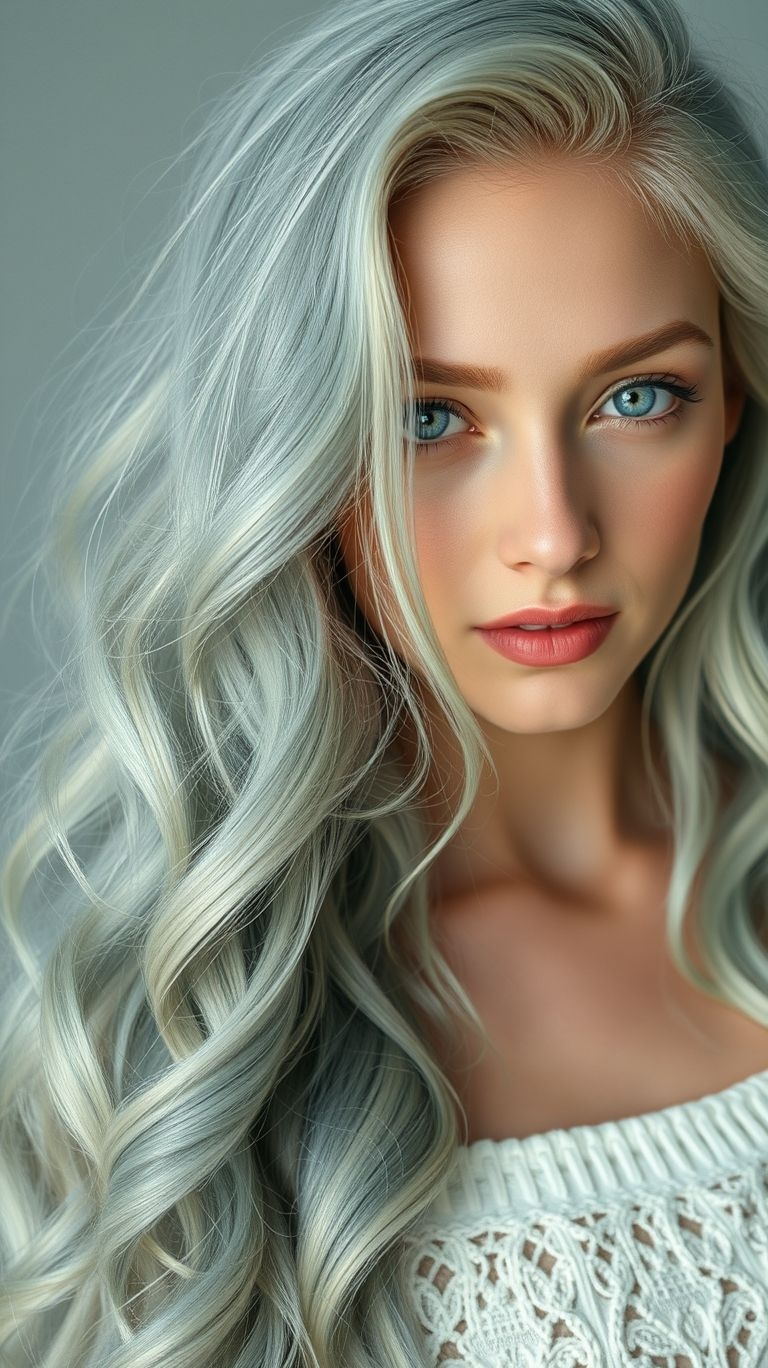 Mint ombre long hair is pure magic! This pastel-inspired fade is equal parts playful and sophisticated.