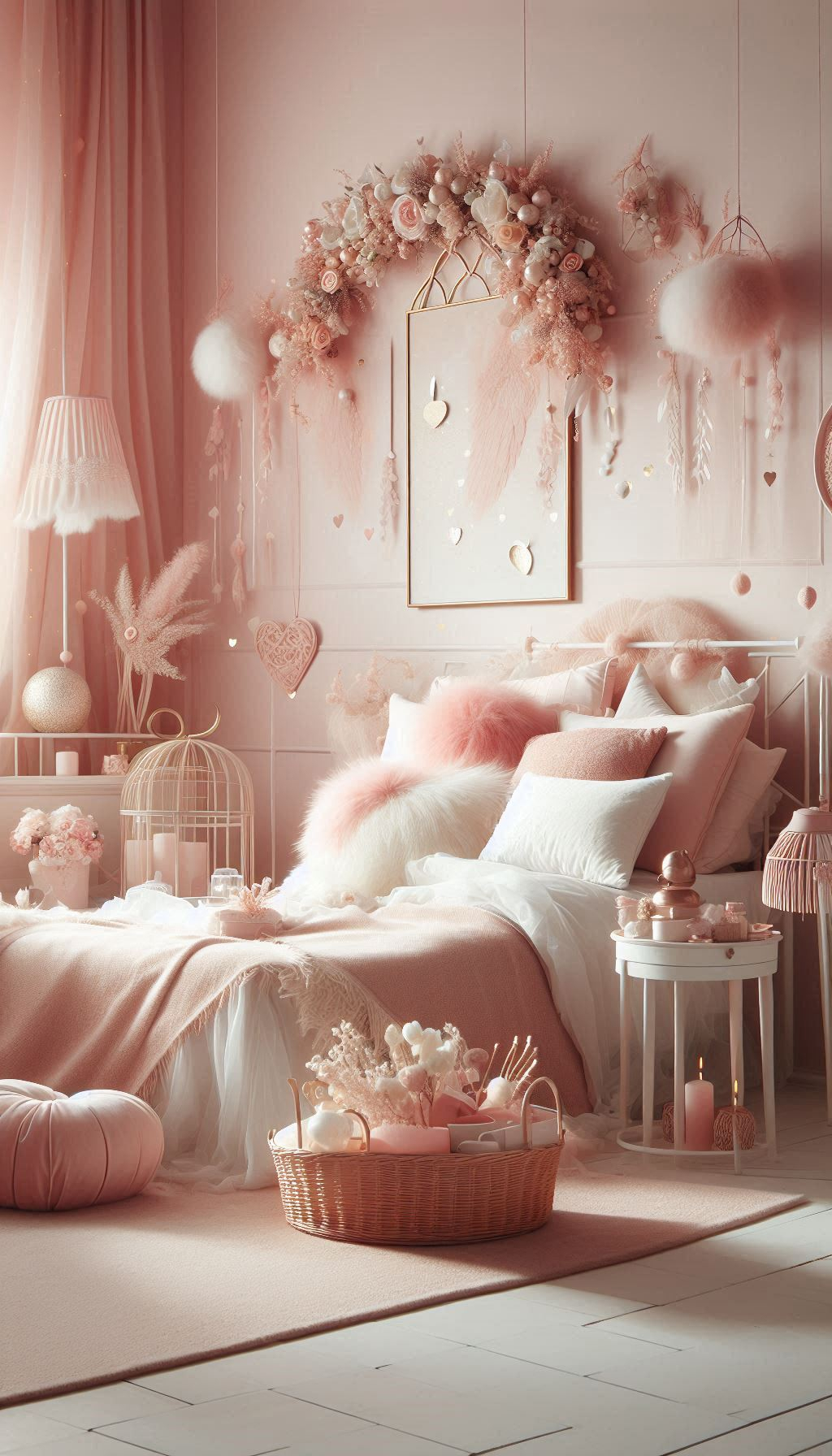 Pink Aesthetic That Instantly Inspires Joy | Pocoko Looking for a room vibe that’s both cozy and stylish? The peach pink aesthetic is your answer! With soft, muted tones and pops of pink, it’s the perfect way to create a serene yet chic space.