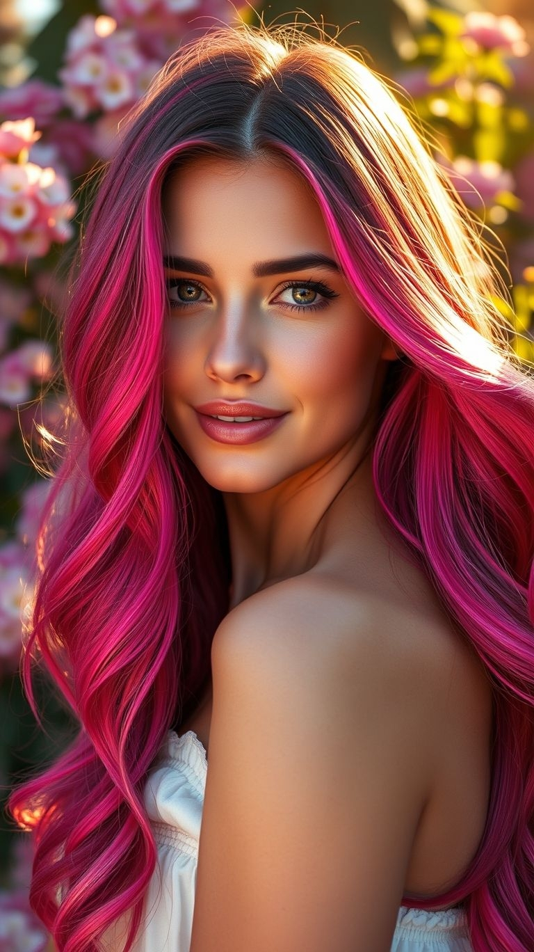 Step into a pastel dream with pink long hair! Soft, bold, or somewhere in between—this color radiates confidence and charm.