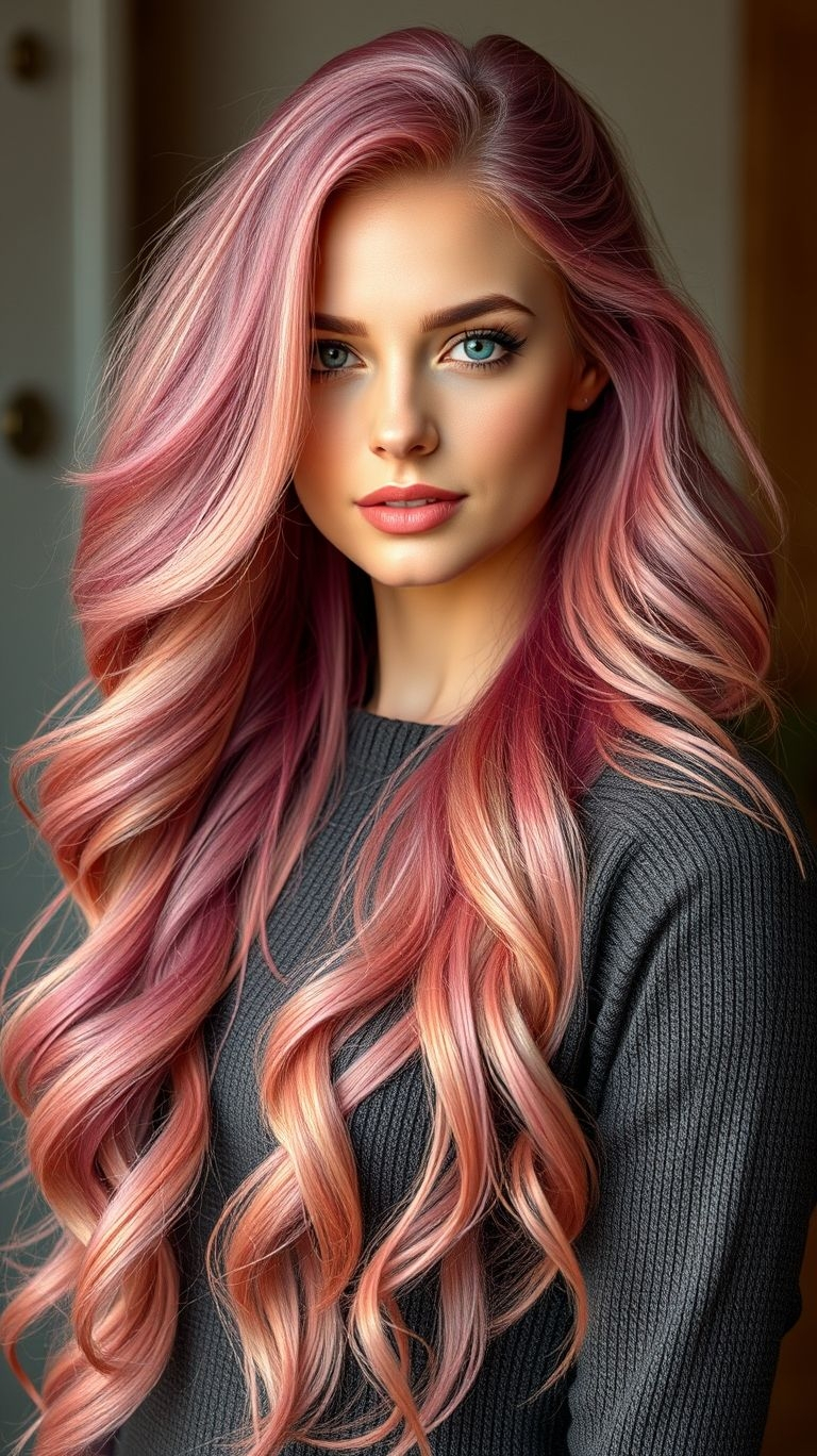 Long pink hair is more than a color; it’s a statement! Sweet, striking, and totally unique, it’s everything your style needs.