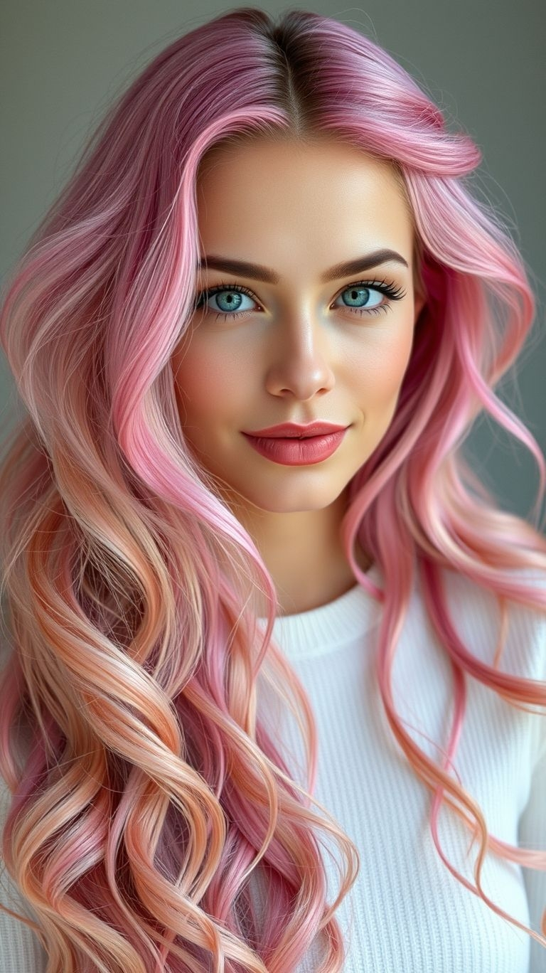 Pretty in pink takes on a whole new meaning with long, flowing locks in every shade of this iconic hue!