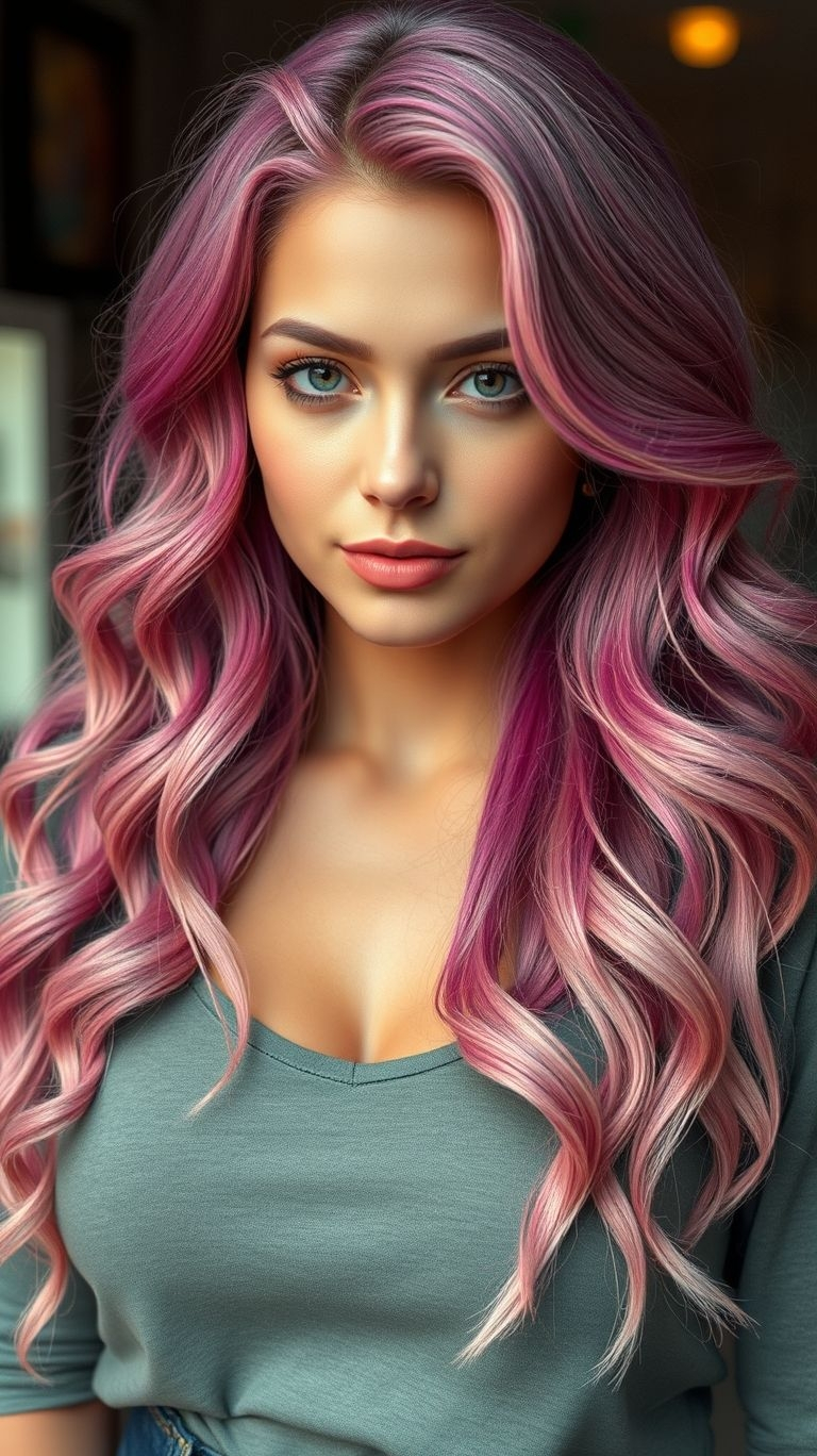 From soft rose to daring hot pink, long pink hair is the ultimate style for trendsetters and dreamers alike.
