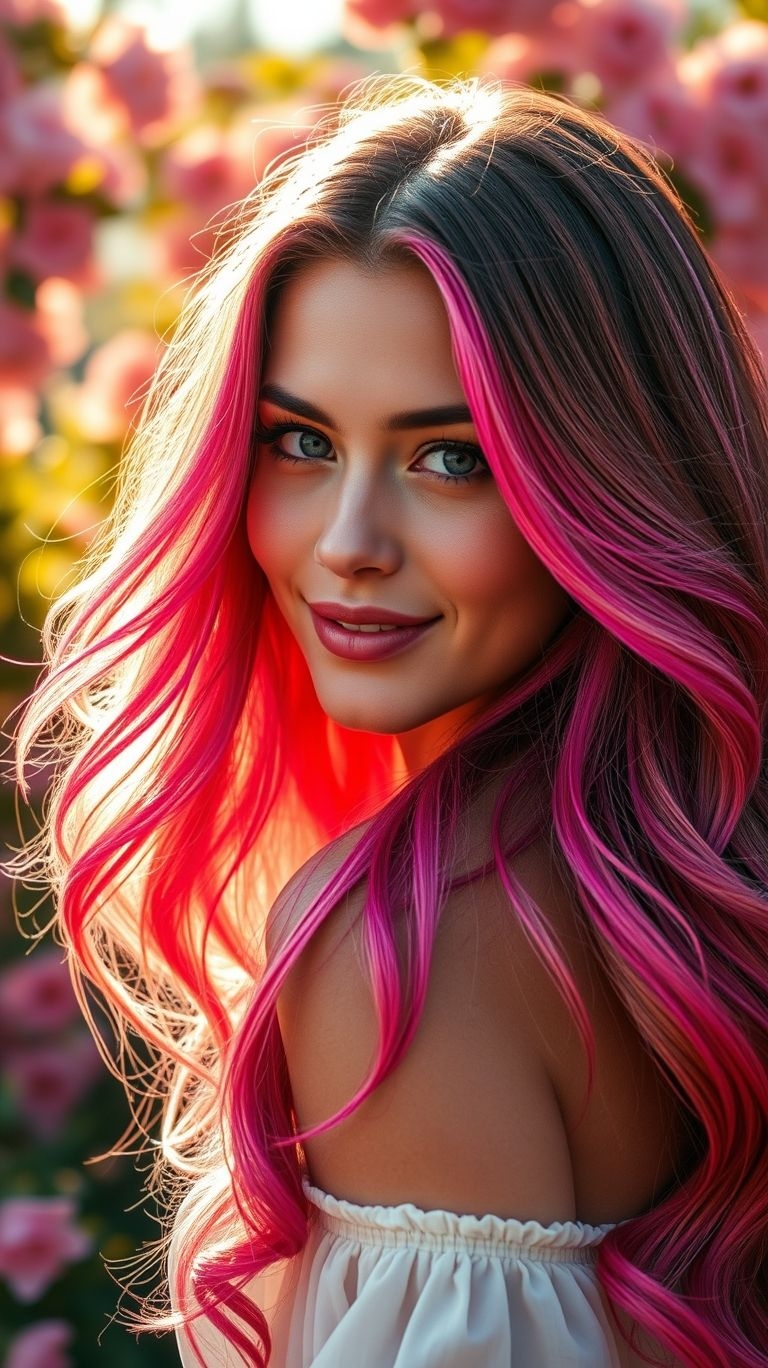 Blush, bold, or neon—pink long hair is your ticket to turning everyday into a runway moment.