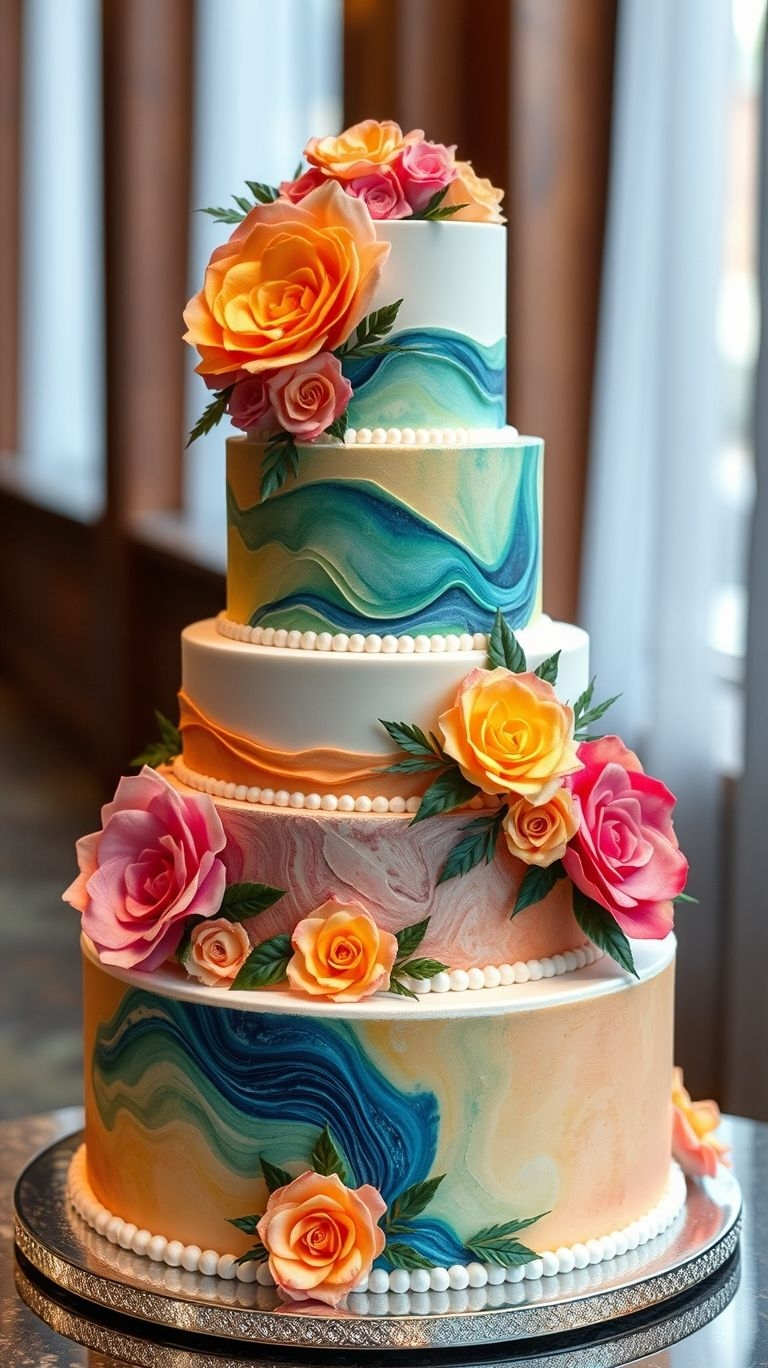 Celebrate love with a burst of color! These rainbow-inspired wedding cakes bring joy, sweetness, and a splash of magic to your big day.