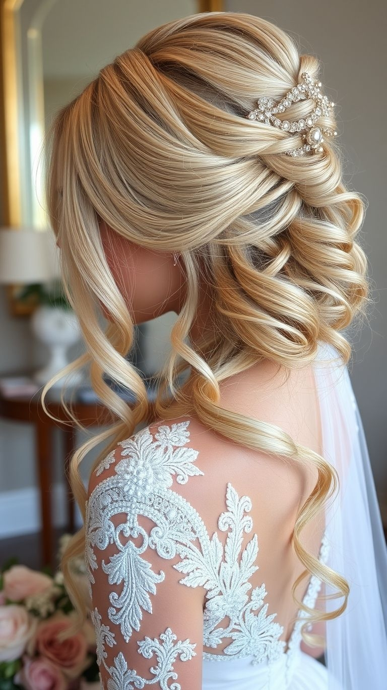 From romantic curls to sleek and sophisticated, these wedding hairstyle inspirations are sure to add that magical touch to your bridal look.