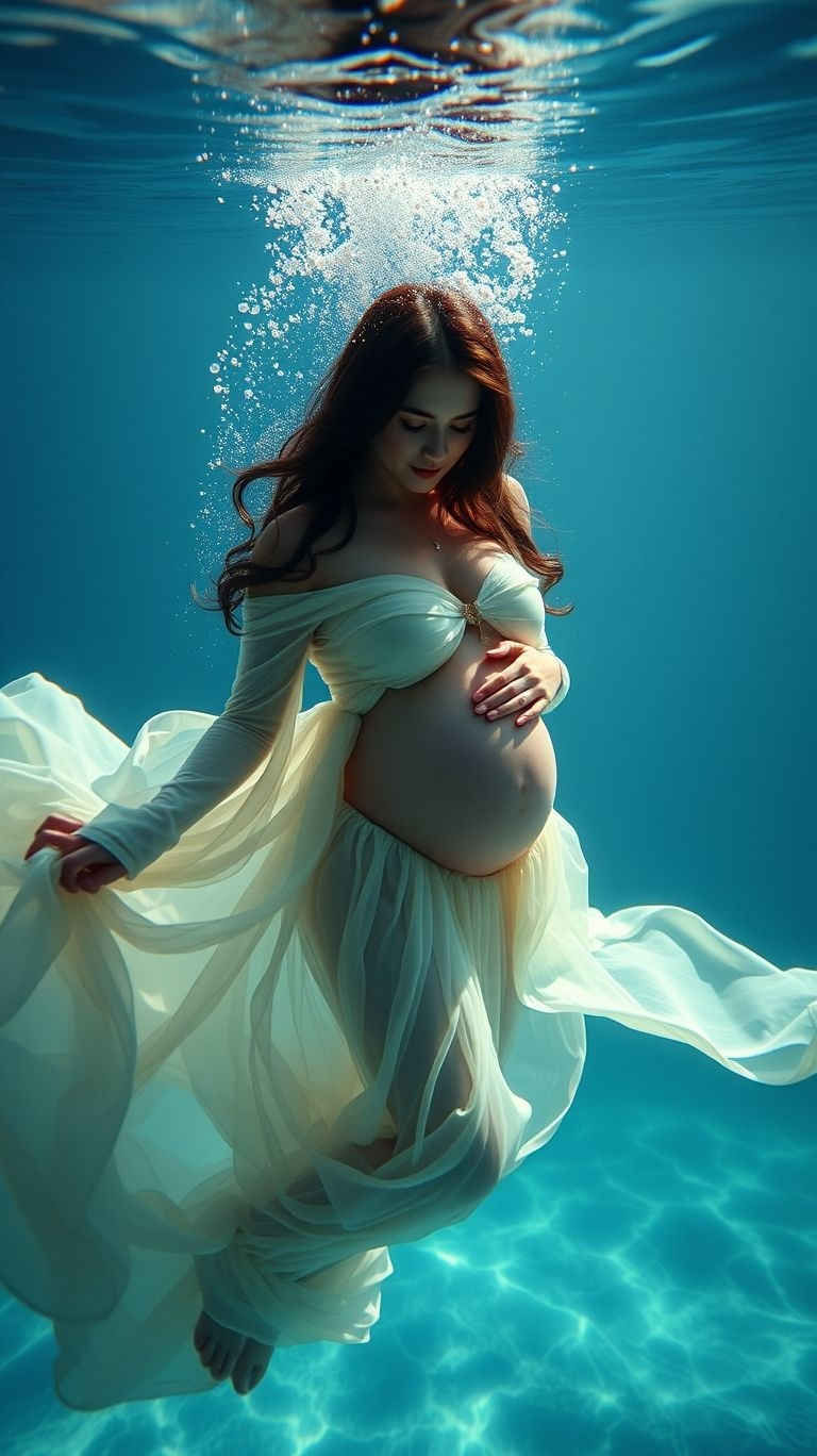 Plunge into timeless beauty with underwater maternity ideas. Let every shot capture the depth of your glow!