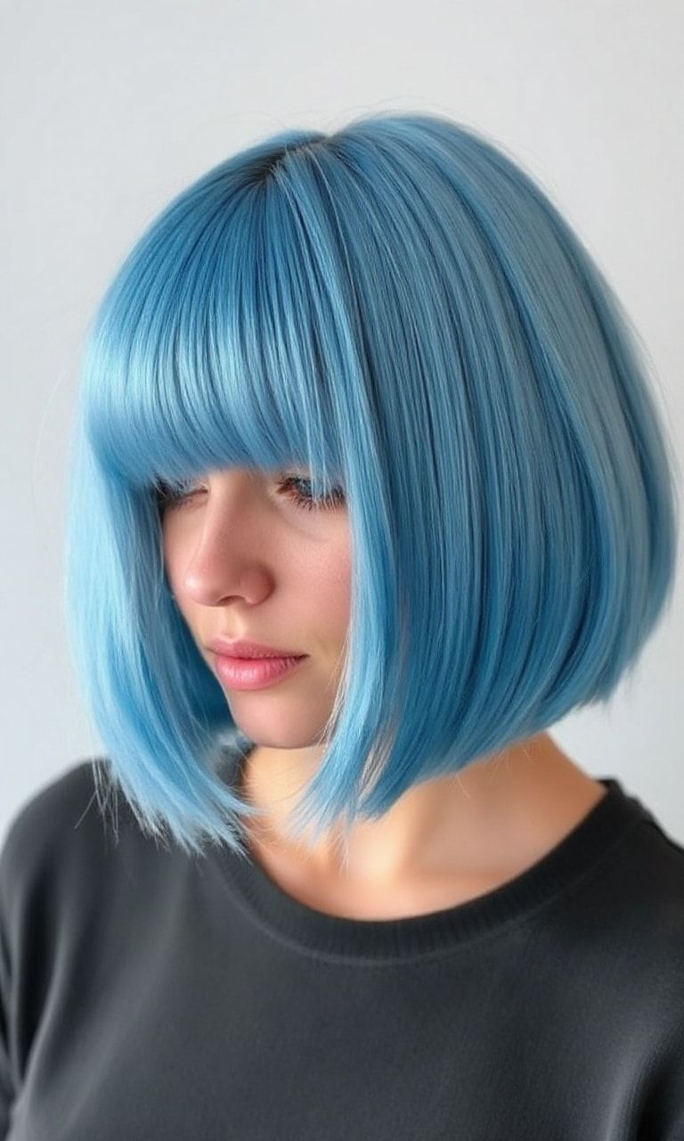 Short blue hair is here to turn heads! From icy pastels to bold midnight hues, there’s a shade for every vibe.