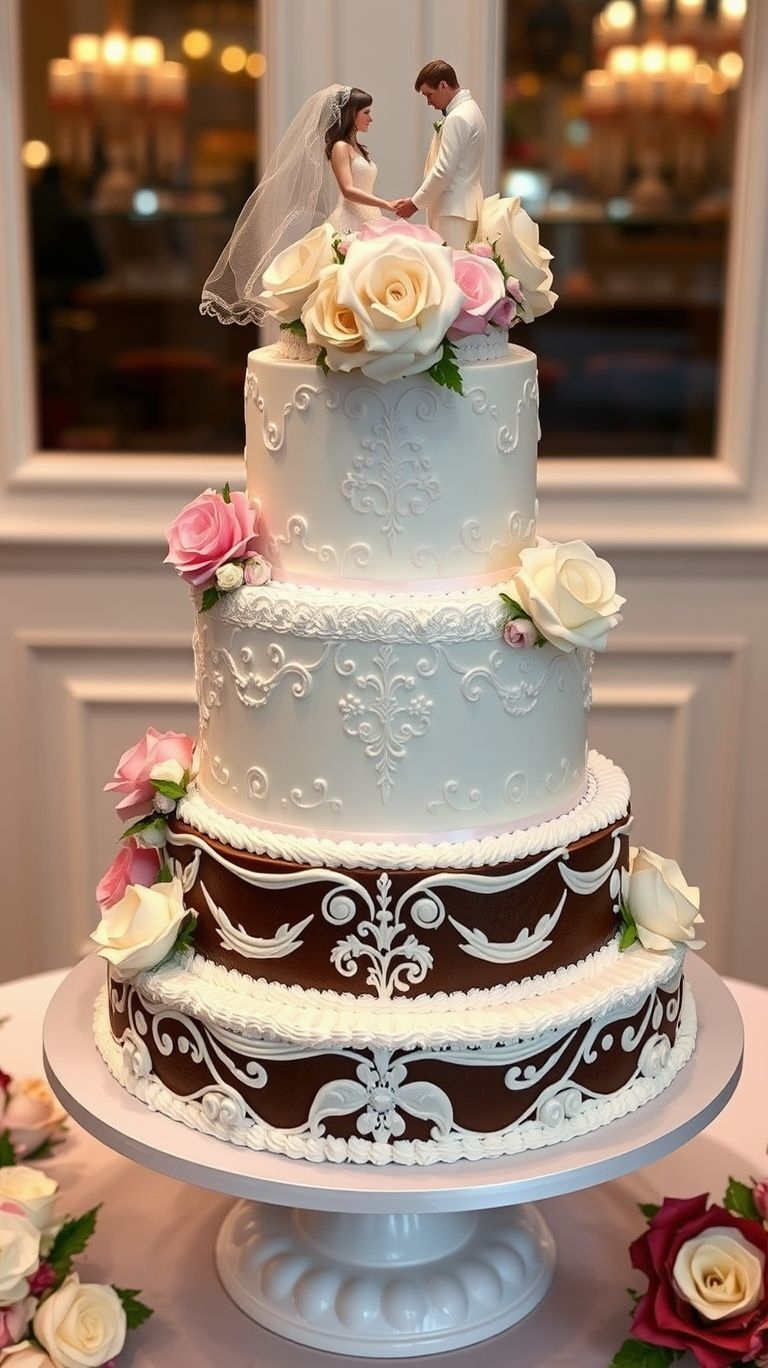 Your love story in cake form—tiered, delicious, and topped with a couple who’s just as sweet as the celebration!