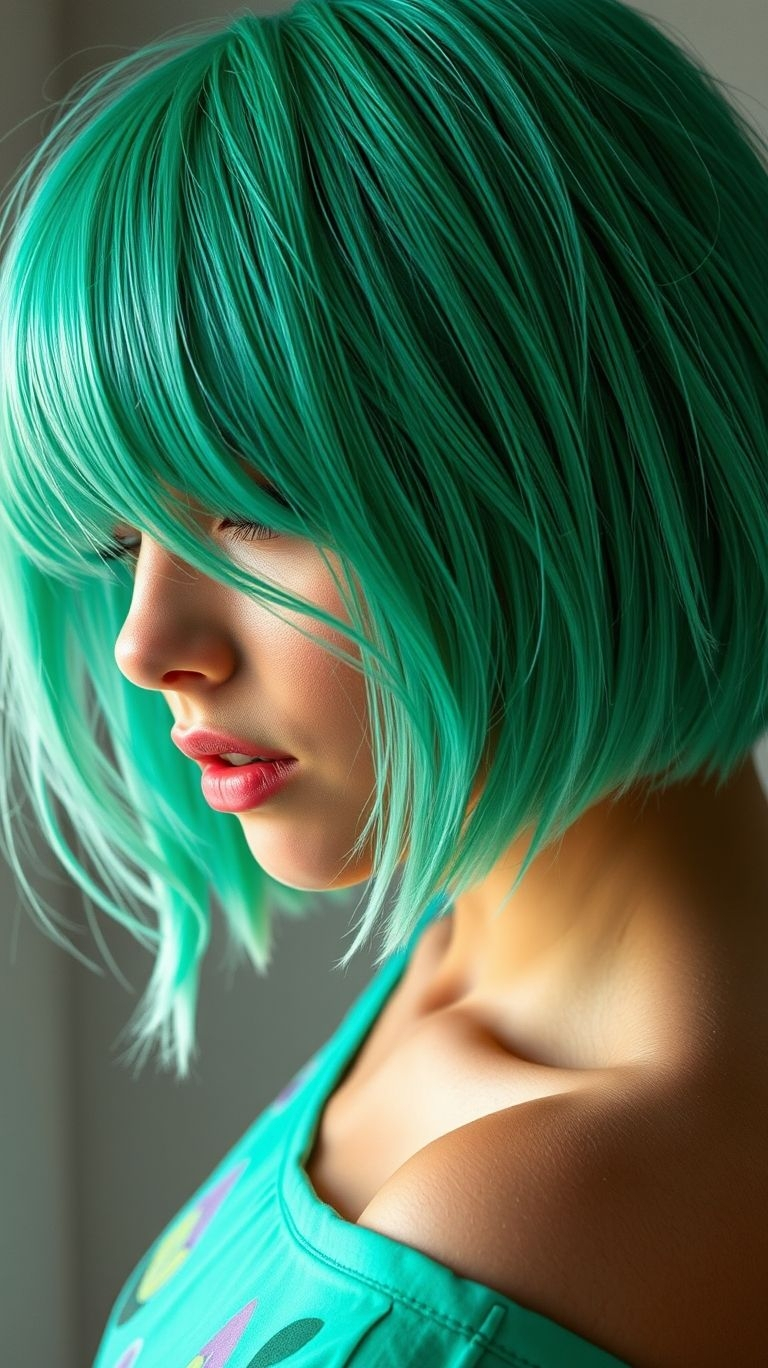 85+ Short Hair Color Trends That Are Bold and Beautiful | Pocoko Green isn’t just a color—it’s a mood. Short green hair is effortlessly cool and totally unforgettable. Green isn’t just a color—it’s a mood. Short green hair is effortlessly cool and totally unforgettable.