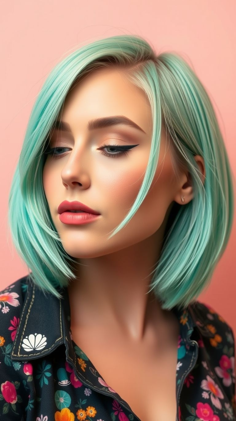 85+ Short Hair Color Trends That Are Bold and Beautiful | Pocoko Go bright, go bold, go green! Short hair amplifies the drama in every shade, making it impossible to ignore.