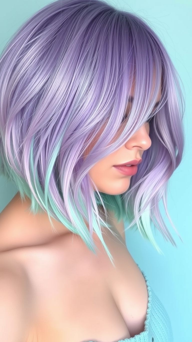 A splash of mint, a swirl of lavender—short hair color trends just reached a whole new level of dreamy.