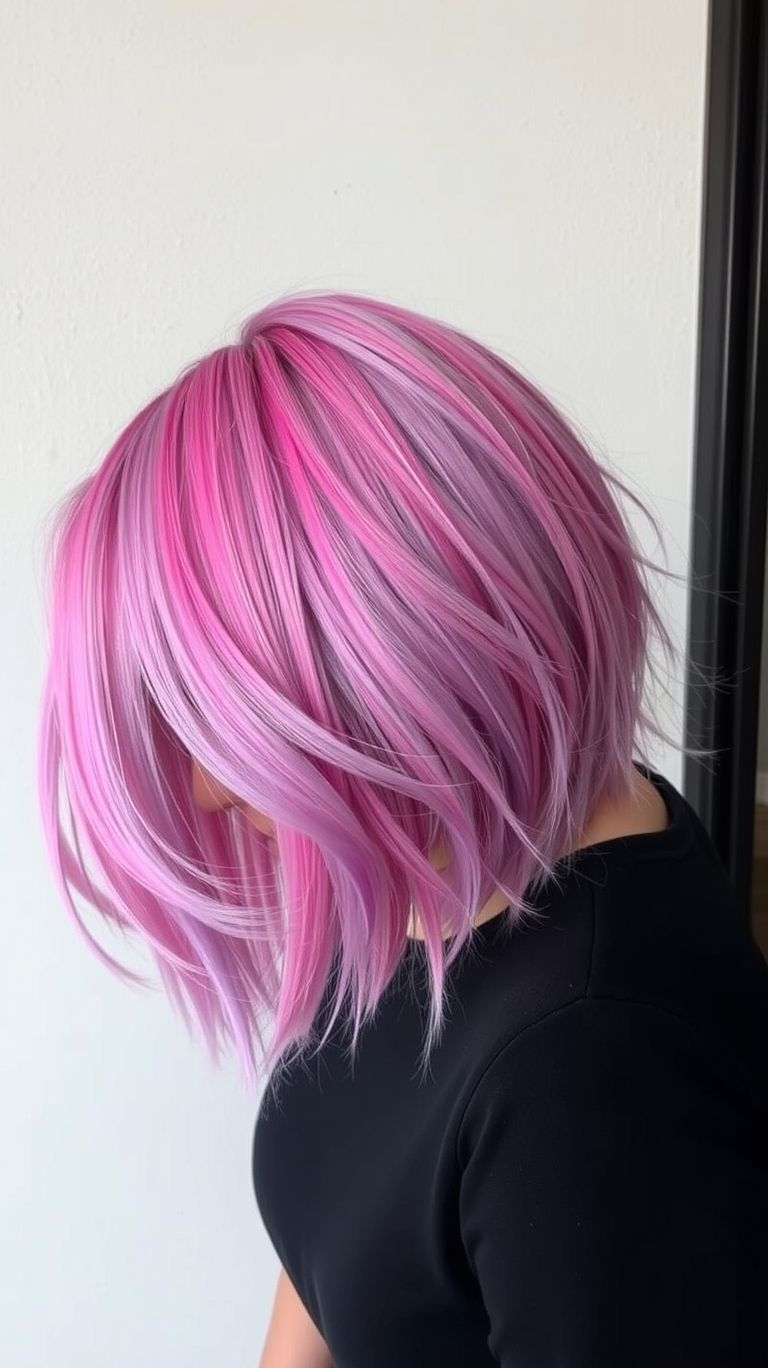 Lavender brings the calm, mint brings the energy—short hair in these hues is the perfect balance of bold and beautiful!