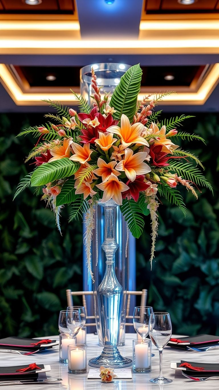 Lush, lively, and effortlessly stunning—tropical flower centerpieces turn ordinary tables into vibrant works of art!
