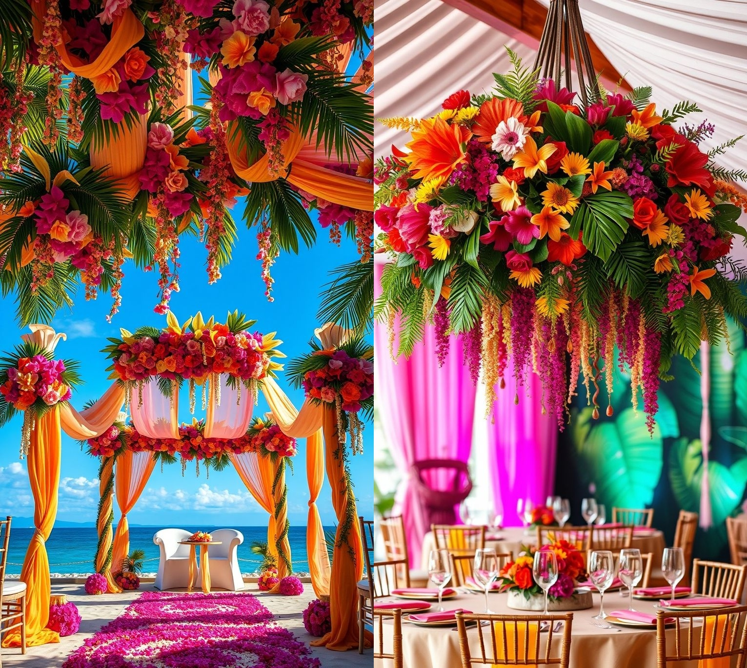 Tropical Wedding Decorations Cover
