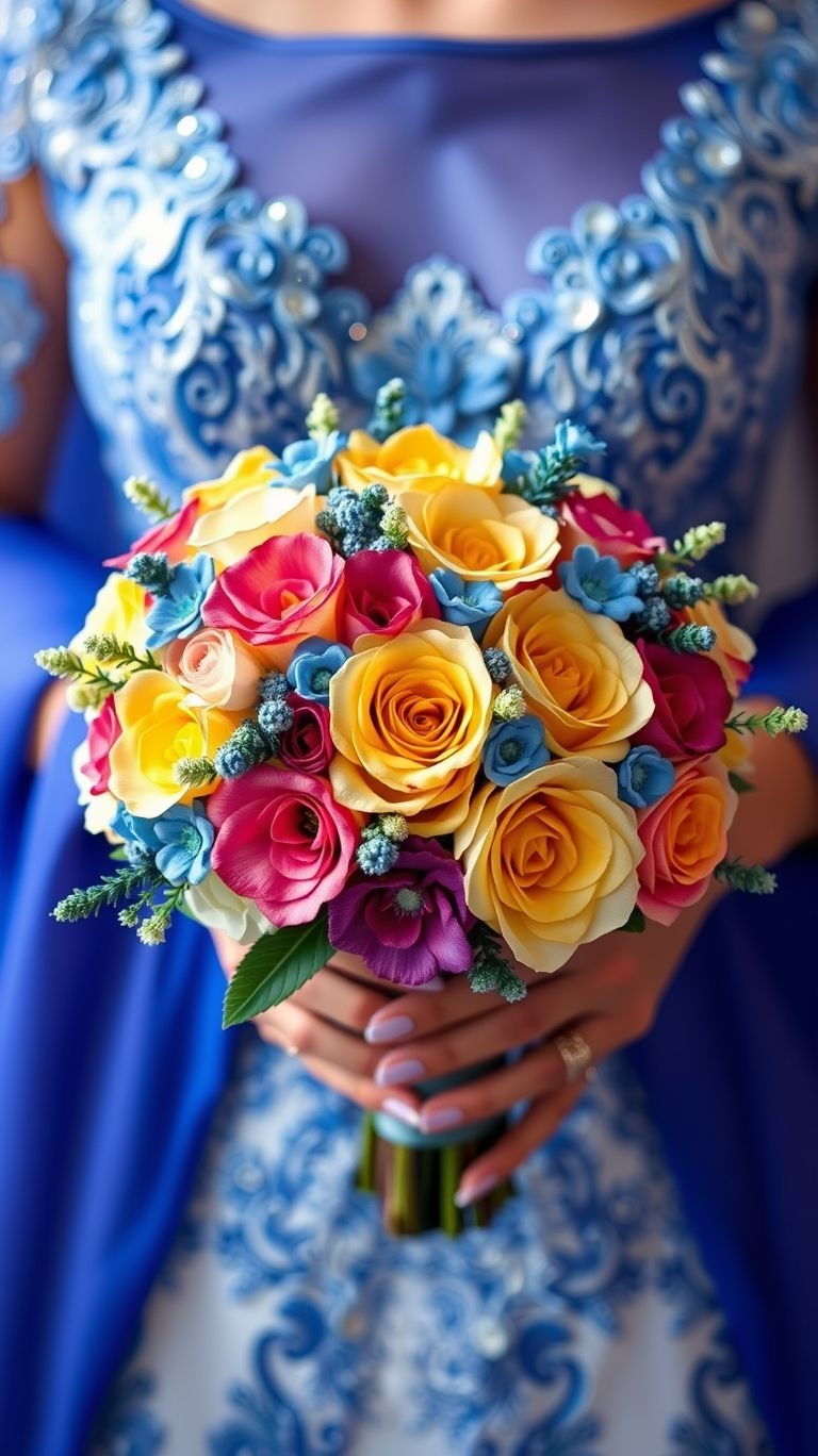 80+ Bouquet Ideas: Stunning Floral Wonders | Pocoko This isn’t just a bouquet, it’s an art exhibit. Color-mix roses and friends throw petals like confetti and blend shades like a designer’s dream.