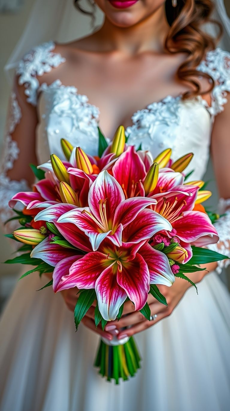 80+ Bouquet Ideas: Stunning Floral Wonders | Pocoko Imagine lilies with flair, like swans wearing pearls. This bouquet is all quiet luxury until it turns heads louder than your entrance music.