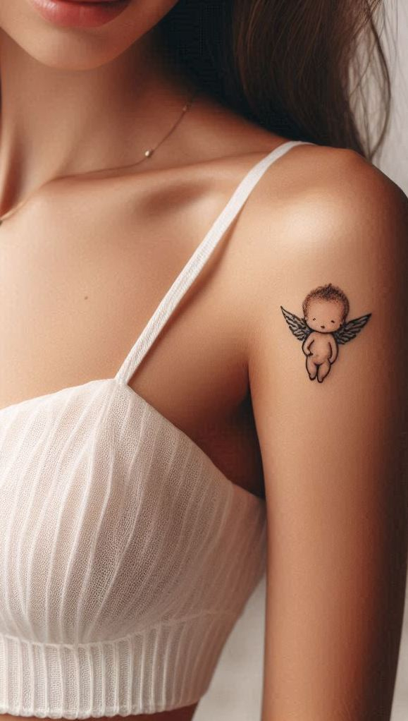 Who says you need a full set of feathers to soar? These mini wing tattoos carry divine vibes in the sweetest way possible.