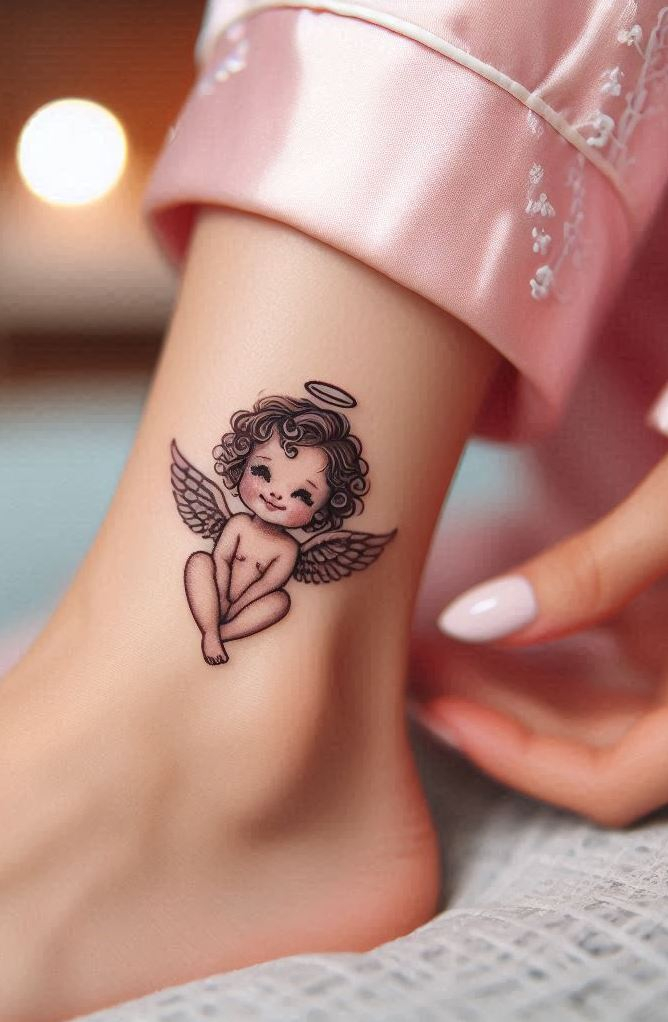 Grace wrapped in ink—these dainty angel wing tattoos are proof that even the smallest symbols can speak volumes.