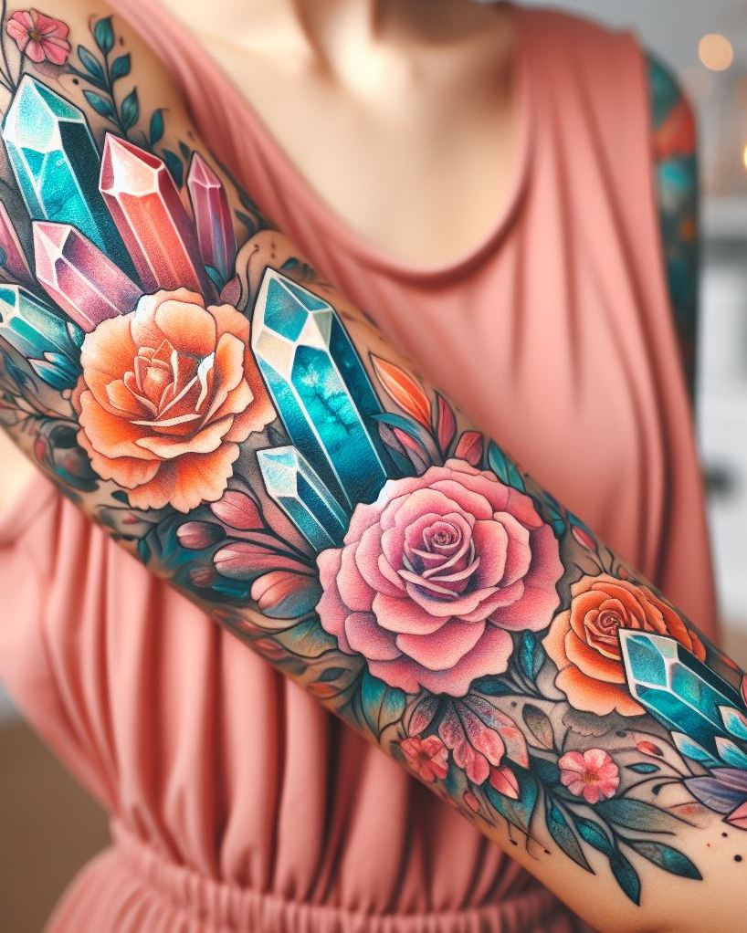 Align your ink with your energy! These tattoo designs channel the power of magic crystals without the need for moonlight charging.