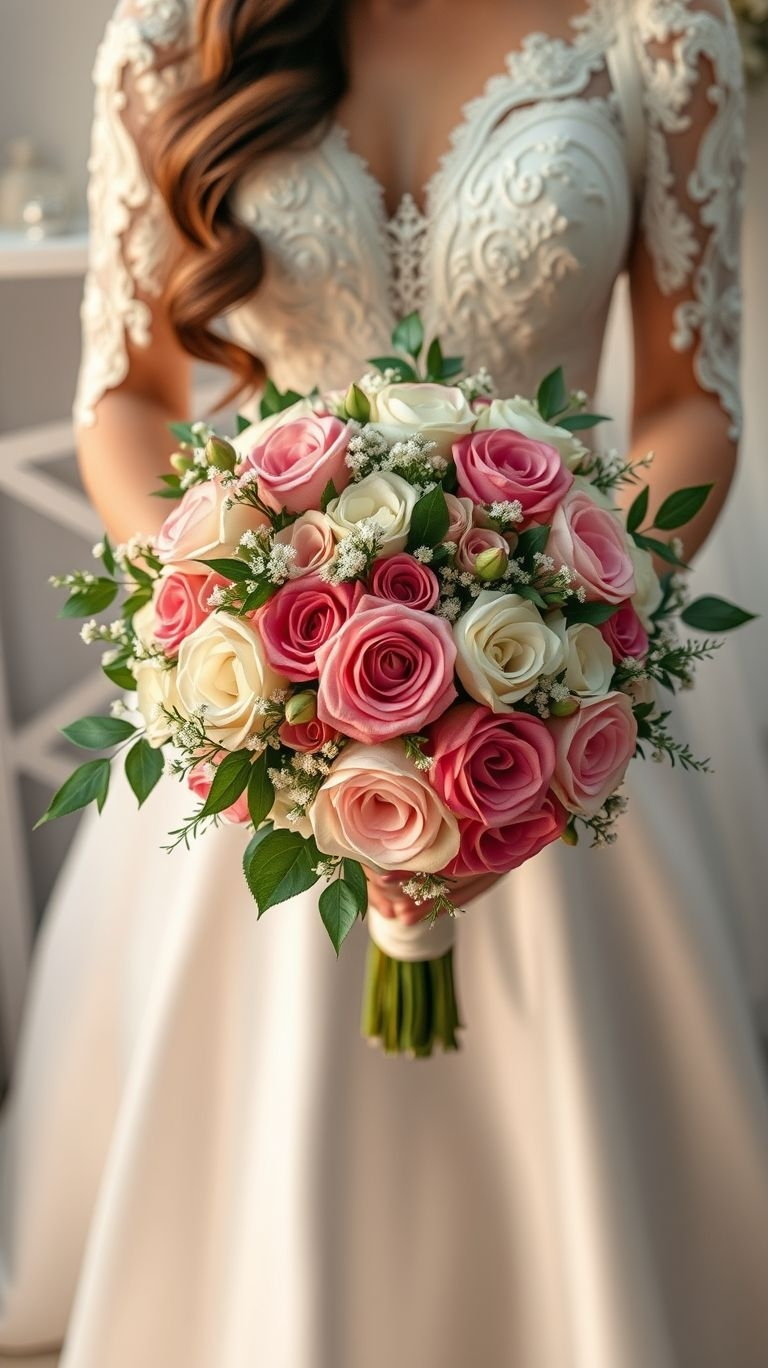 80+ Bouquet Ideas: Stunning Floral Wonders | Pocoko Delicate hues with a bold love story—this bouquet proves pastel roses aren't just pretty faces, they’re your romantic era in bloom.