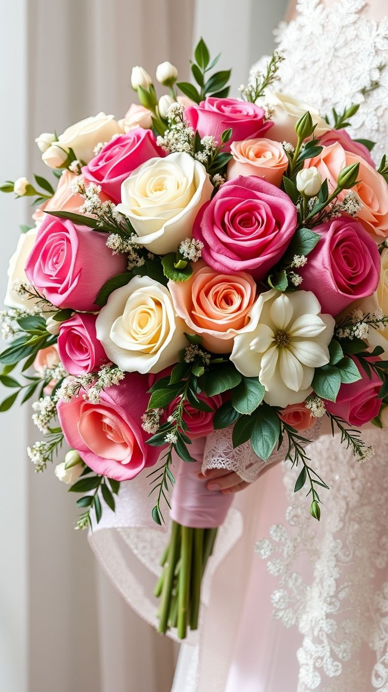 80+ Bouquet Ideas: Stunning Floral Wonders | Pocoko These roses didn’t get the memo about being shy. Pastel shades with confident blooms? This bouquet walks in like your calmest, most stylish alter ego.