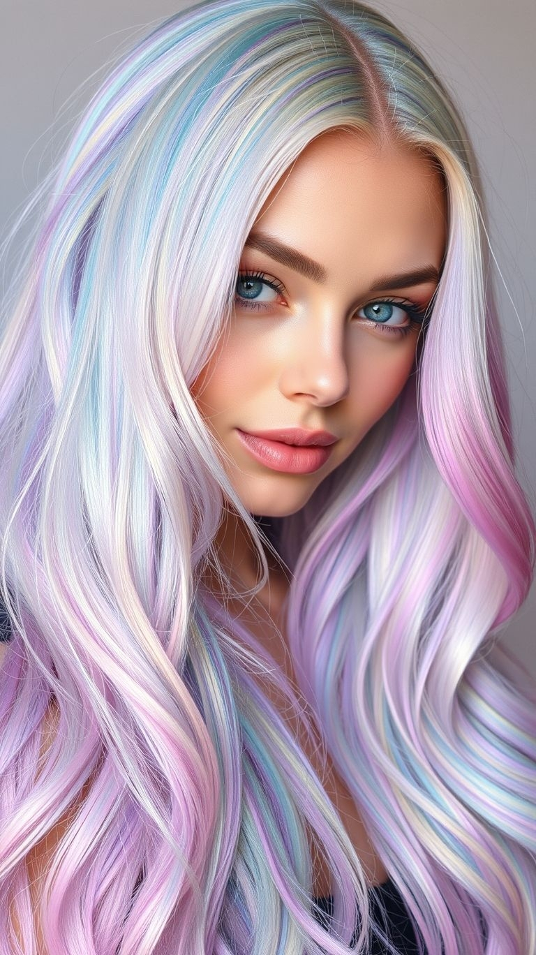 Get ready for people to ask if your hair is real, because it looks that magically delicious. The airy, spun-sugar look of these cotton candy Hair Color Ideas is almost too pretty to be believed.