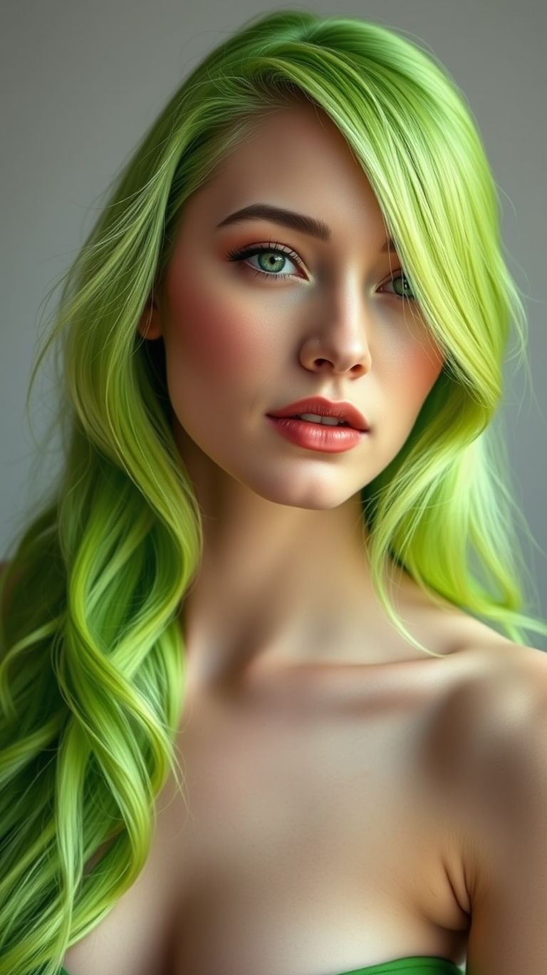 We officially dare you to go this bold. Electric lime is a fearless and fun choice for anyone who loves to push the boundaries of style. These are Hair Color Ideas for the trendsetters, not the followers.