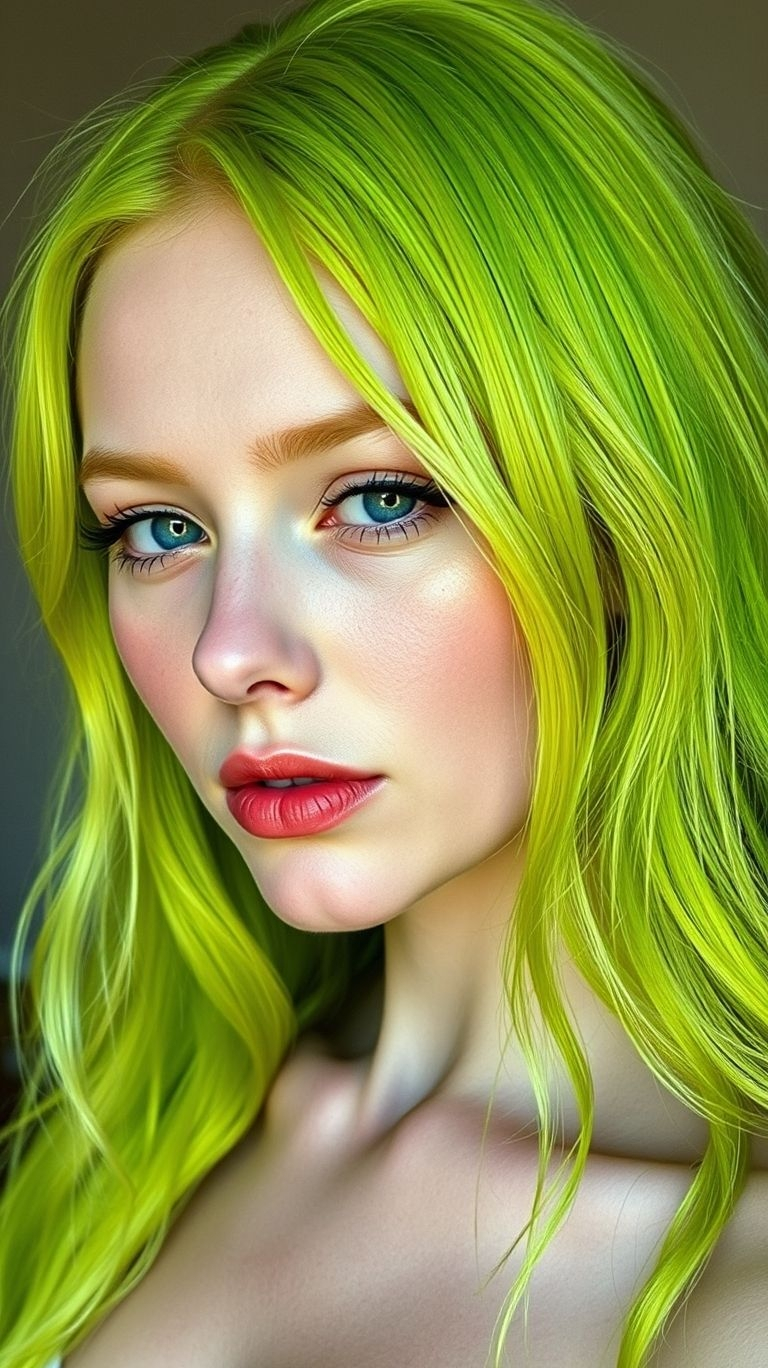 If you're suffering from a case of boring, uninspired hair, we've found the ultimate cure. A shocking bolt of electric lime is the perfect antidote, and these are the Hair Color Ideas to inspire your epic transformation.
