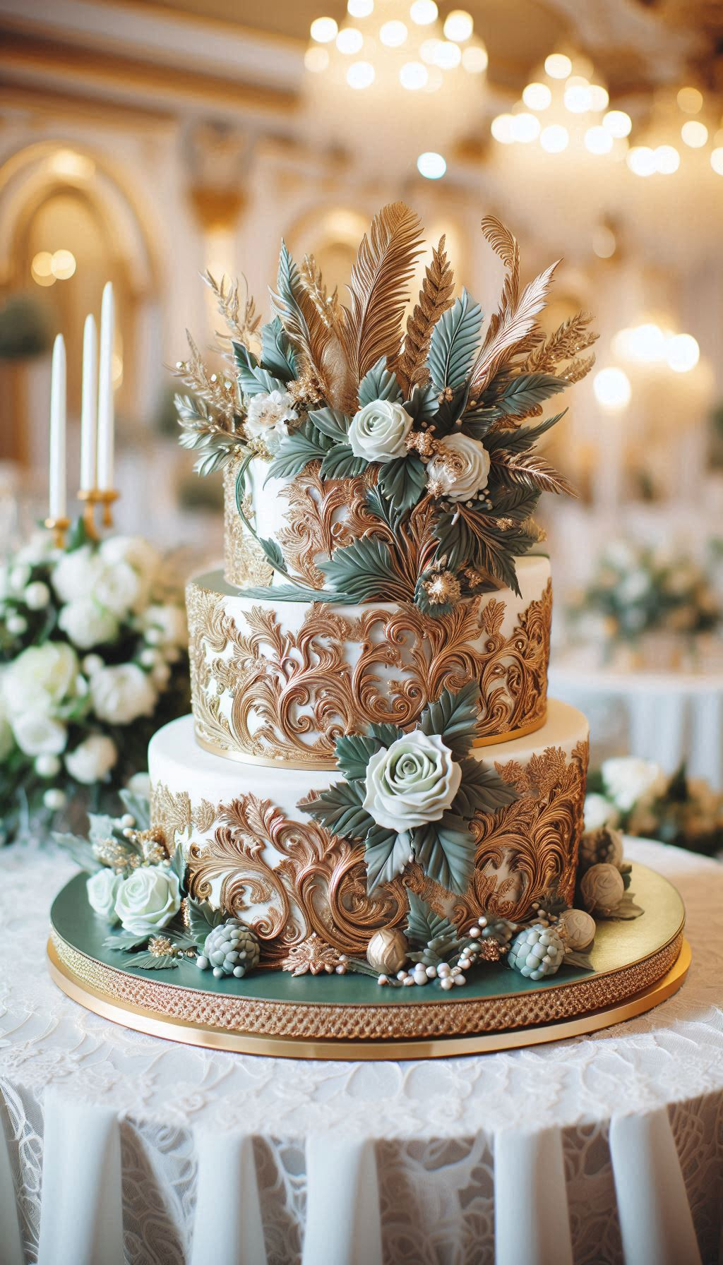 Forget the fairytale castle, this wedding cake comes from the enchanted forest where the real magic happens. Its mystical vibe is sophisticated, spellbinding, and a completely unforgettable take on a modern wedding cake.