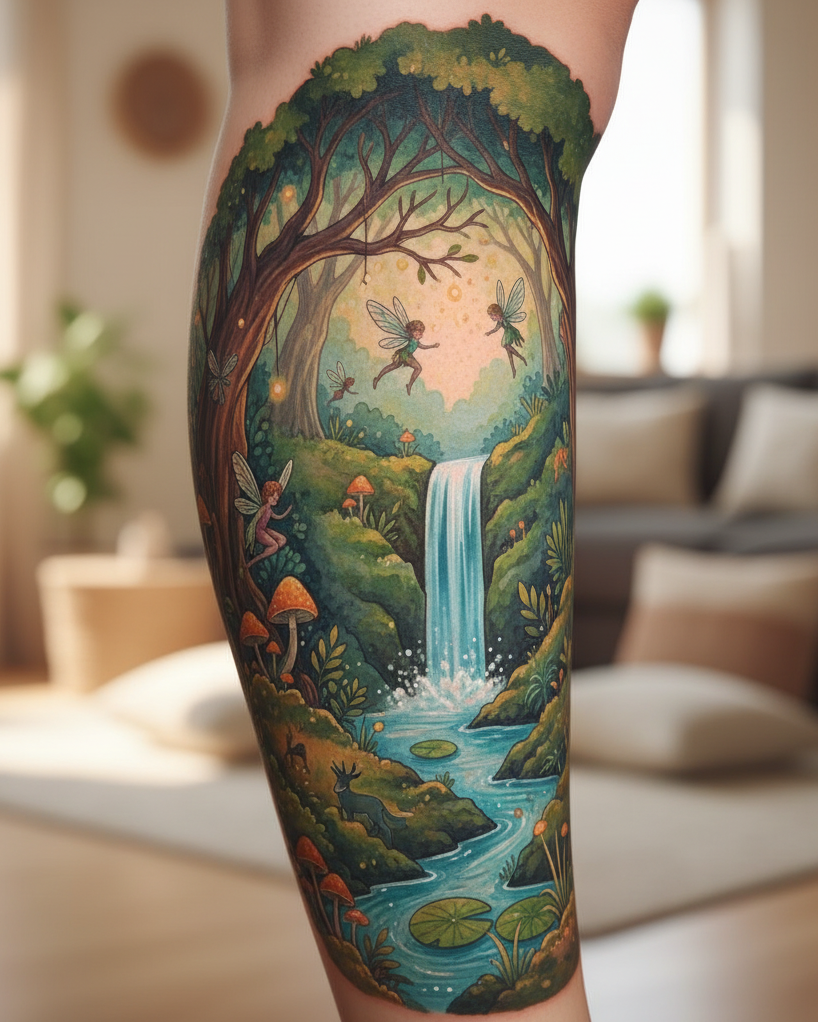 These Tattoo designs don’t just decorate—they transport. Enchanted Forest tattoos are for those who carry a little woodland magic wherever they go.