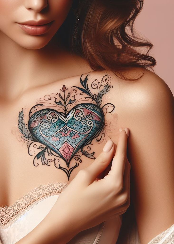 These Magical Heart tattoos aren’t just sweet—they’re spellbinding. If you’re into Tattoo designs that blend emotion with enchantment, this ink is pure love with a twist