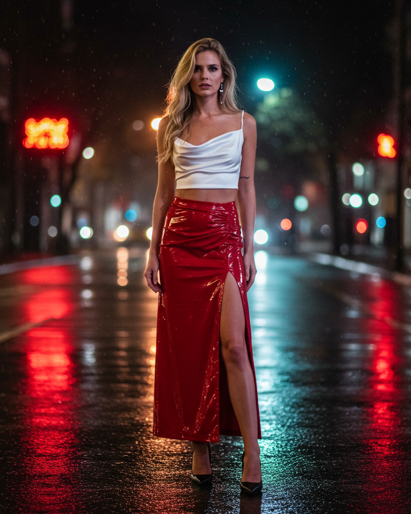 This look is proof that Outfit ideas don’t need glitter to shine. Just a great fit and a confident strut.