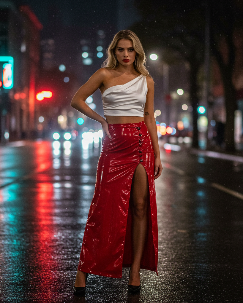 Outfit ideas that never go out of style? A white top and high waist skirt are the forever favorites you’ll always come back to.