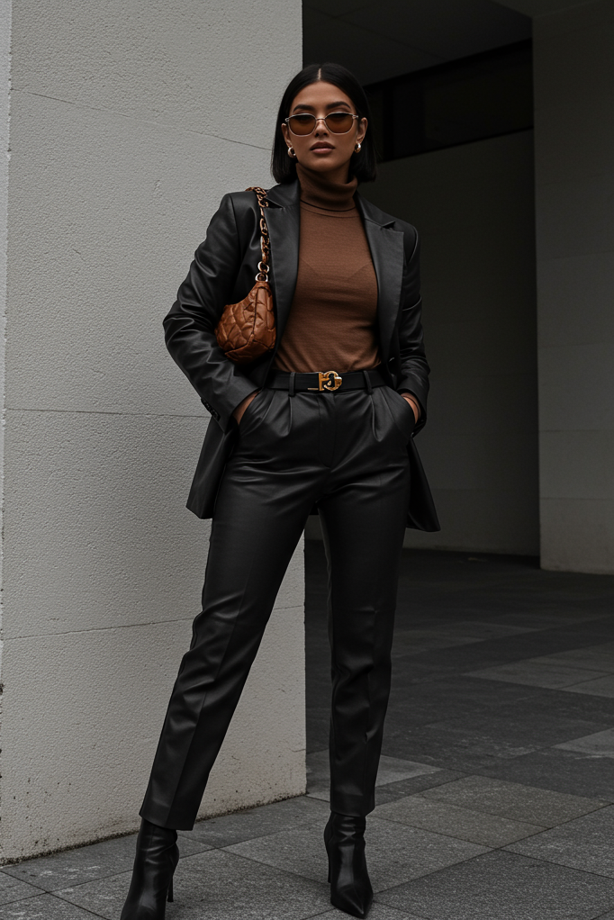 If your Fall Outfits aren’t making statements, it’s time to level up. This matching set is sleek, structured, and serving serious style.