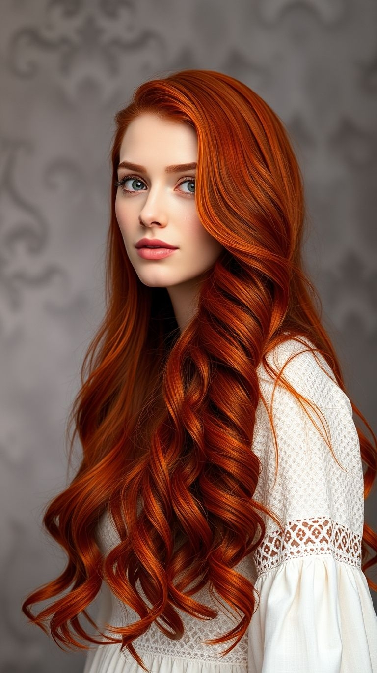 Thinking about finally going red but feeling a little scared to take the plunge? A rich auburn is the perfect gateway, offering beautiful and approachable Hair Color Ideas for your first foray into red.