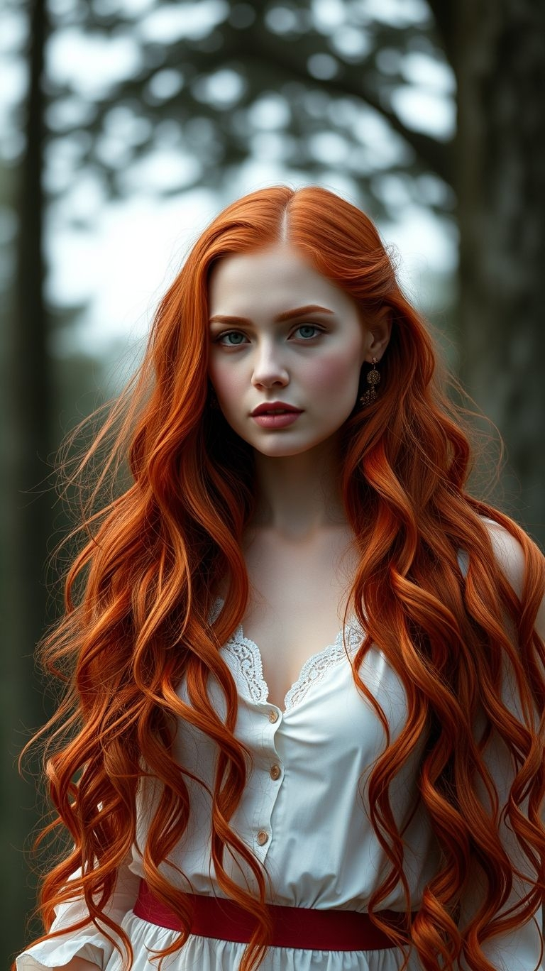 Channel your inner silver-screen siren with a color that is pure, classic Hollywood glamour. A rich auburn is one of those iconic Hair Color Ideas that is always red-carpet ready.