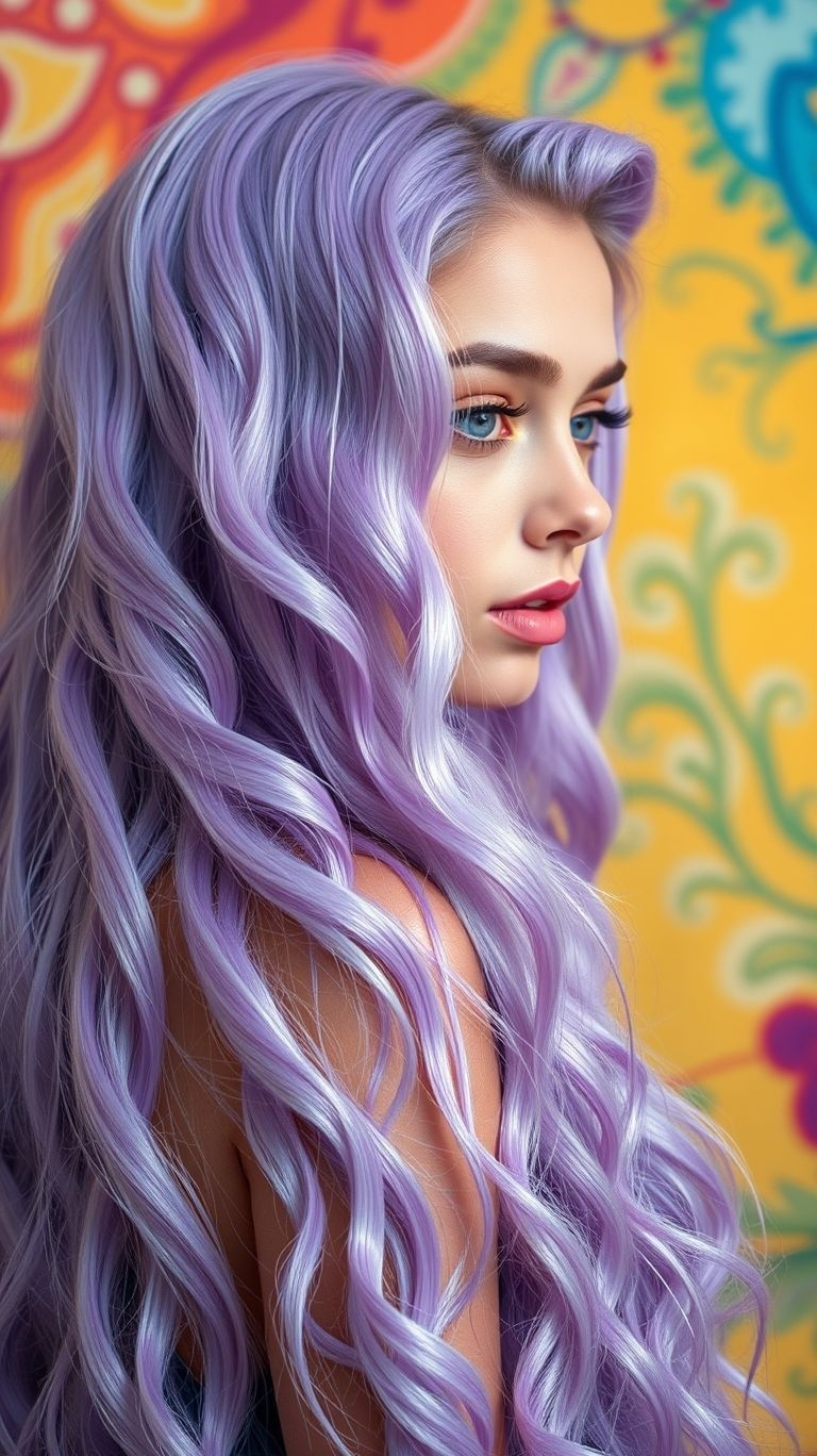 Hate the thought of constant root touch-ups? Say hello to your new best friend. The smoky root makes these lavender looks some of the most practical and beautiful Hair Color Ideas for a low-maintenance fantasy vibe.